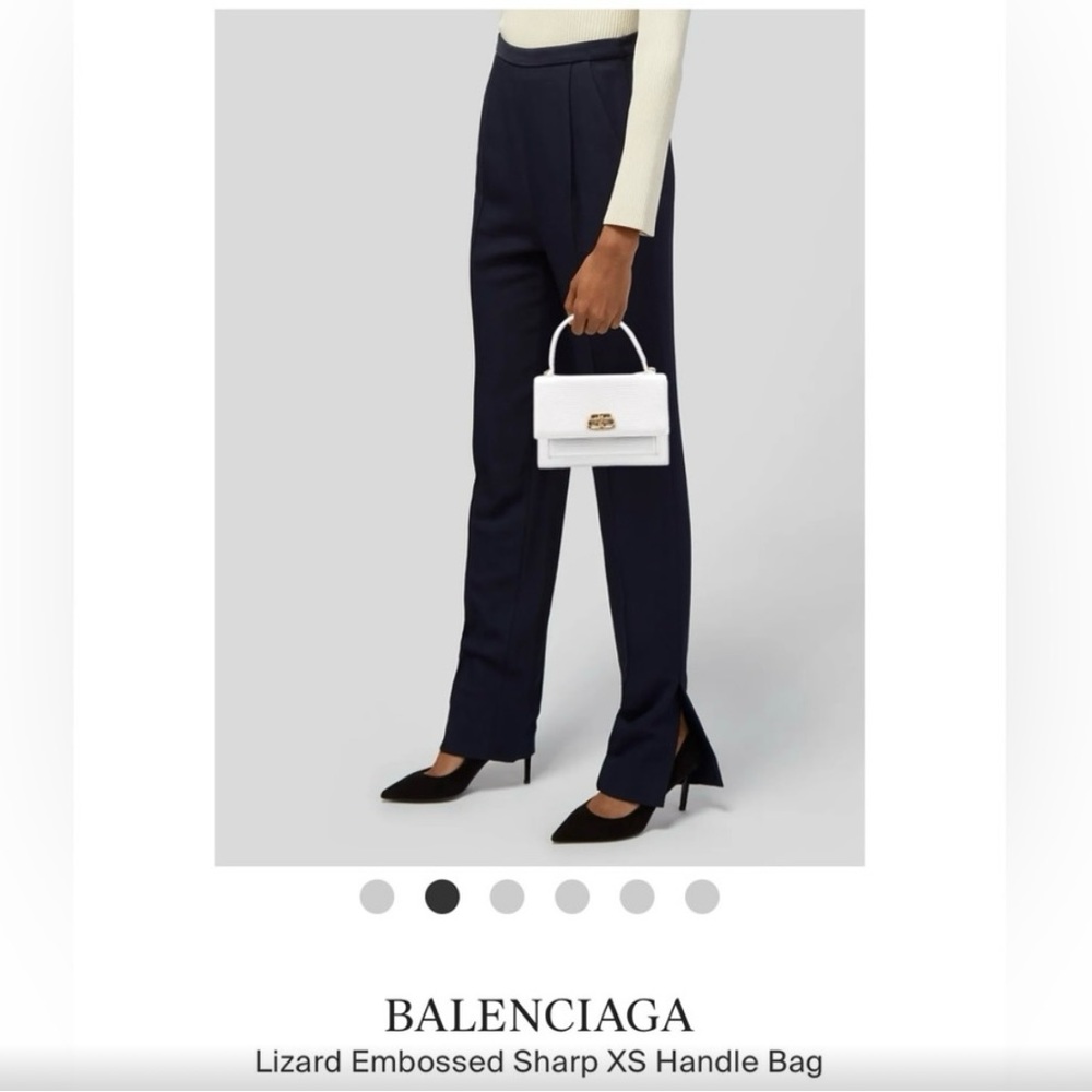 Balenciaga Lizard Embossed Sharp XS Handle Bag - Picture 2 of 13